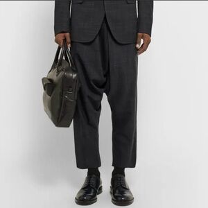 Issey Miyake Shigoki Cropped Wool Trousers